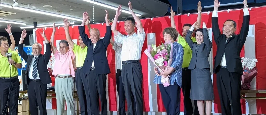 三木市長選挙　仲田氏当選報告会